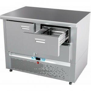 Стол холодильный низкотемпературный ABAT (АБАТ) СХН-70Н-01 (дверь, ящик 1/2) без борта 25110121300 Стол холодильный низкотемпературный ABAT (АБАТ) СХН-70Н-01 (дверь, ящик 1/2) без борта 25110121300